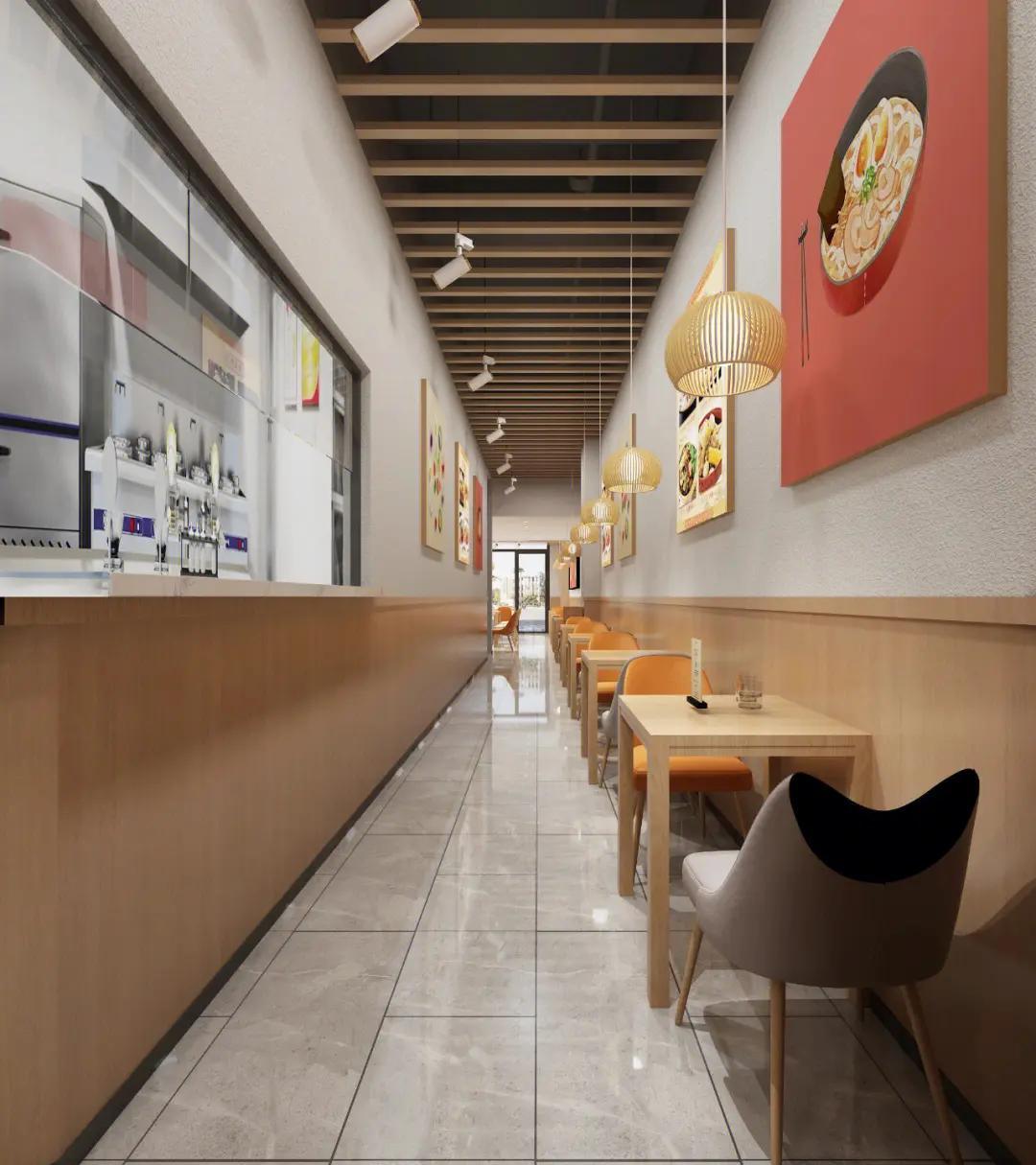 現(xiàn)代簡約餐飲店裝修設(shè)計