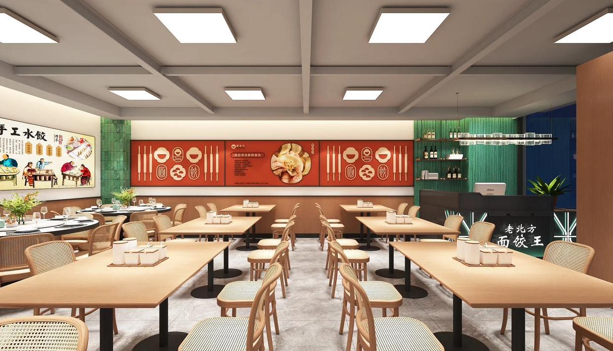 現(xiàn)代簡約風格餐飲店設計效果圖