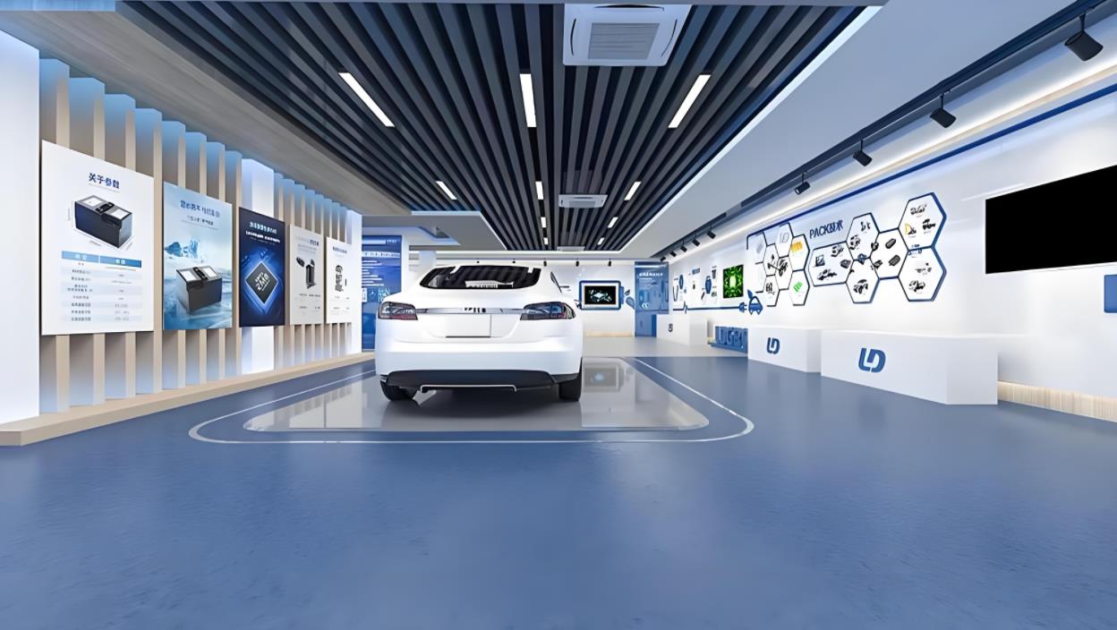 新能源汽車企業(yè)文化展廳設(shè)計(jì)效果圖